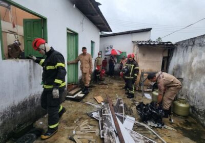 VÍDEO: Idoso sofre queimaduras em explosão por vazamento de gás em Manaus