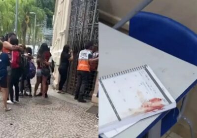 VÍDEO: Aluno é detido após tentar esfaquear colegas em escola no Rio de Janeiro