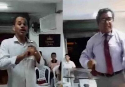 Durante o culto fiel diz que pastor transou com sua esposa; vídeo