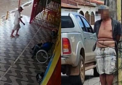 Homem que estuprou moradora de rua enquanto ela dormia é amarrado em poste; vídeo