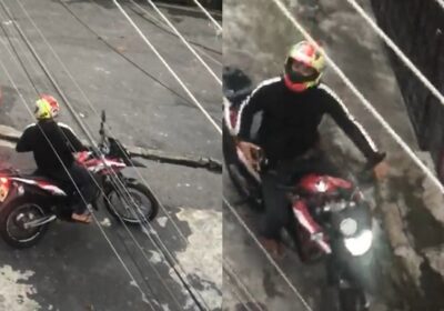 Mais um morador é assaltado na porta de casa por motoqueiro no bairro de São Sebastião