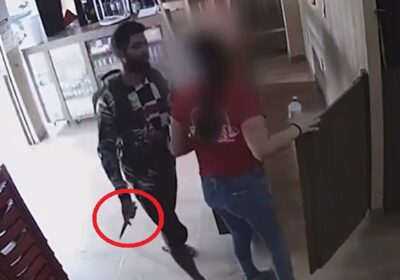 Maníaco invade o trabalho da ex e tenta matá-la com várias facadas; vídeo