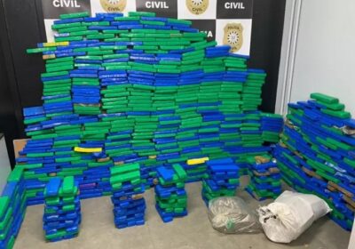 Polícia descobre depósito de drogas e apreende cerca de 340 kg de maconha