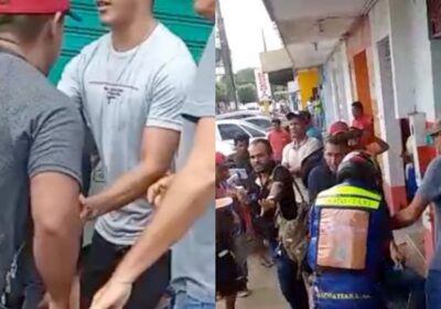 VÍDEO: Ladrão leva “carinho” da população após assaltar idosa no centro de Itacoatiara