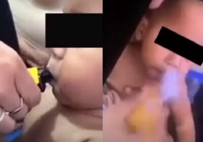 VÍDEO: Mulher causa revolta ao dar cigarro eletrônico para bebê fumar