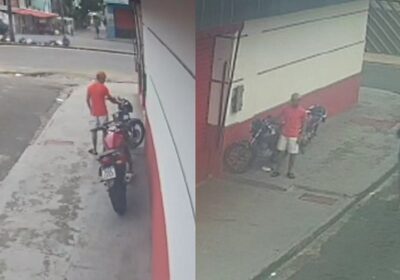 Bandidos furtam moto em plena luz do dia no bairro Jorge Teixeira; vídeo