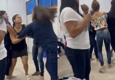 Duas universitárias saem no tapa dentro da sala de aula em Manaus; vídeo