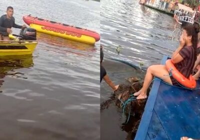 VÍDEO: Homem desaparece após pular de cabeça em rio na zona Leste de Manaus