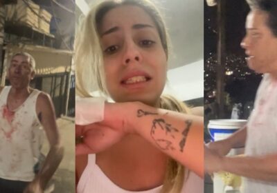 Influenciadora é agredida pelo pai com faca e espeto de churrasco; vídeo