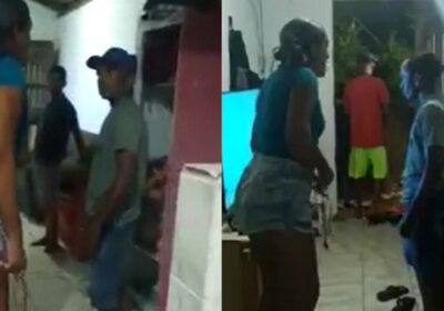 Mulher mete a porrada no marido após ele chegar tarde em casa; veja vídeo