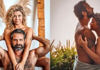 Bárbara Borges e Iran Malfitano posam nus em sessão fotográfica quente