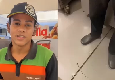 Funcionário do Burger King urina na roupa após ser proibido de ir ao banheiro