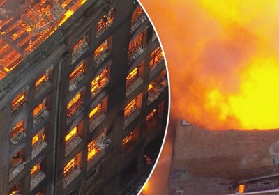 VÍDEO: Incêndio gigantesco destrói prédio no centro de Sydney