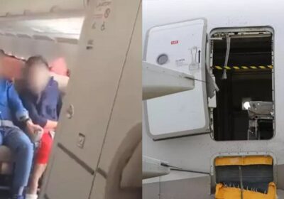 Passageiro é preso após abrir porta de avião durante voo; veja vídeos