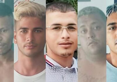 Polícia divulga imagens de cinco homens procurados por crimes distintos