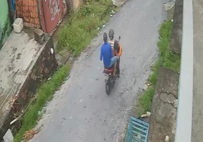 Vídeo mostra momento em que homens sofrem acidente em Manaus