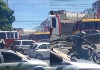 VÍDEO: motorista de ‘amarelinho’ embriagado provoca acidente em Manaus