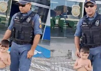 Criança de 4 anos é encontrada sozinha de madrugada em rua de Manaus; vídeo