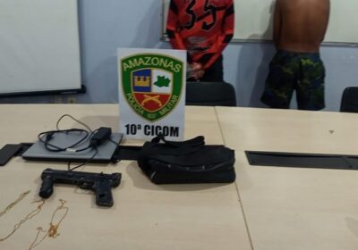 Homem é preso e adolescente apreendido após roubos com arma falsa em Manaus