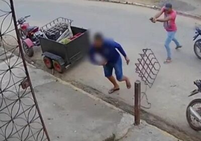 Homem sobrevive após tentativa de homicídio em frente a mercadinho; vídeo