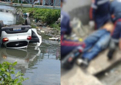 Motorista de APP morre após cair com carro em igarapé de Manaus