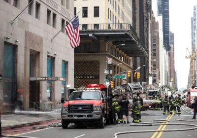 VÍDEO: Incêndio atinge loja de luxo Tiffany em Nova York