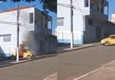 VÍDEO: adolescente é apreendida após atear fogo em carro com o ex-namorado dentro