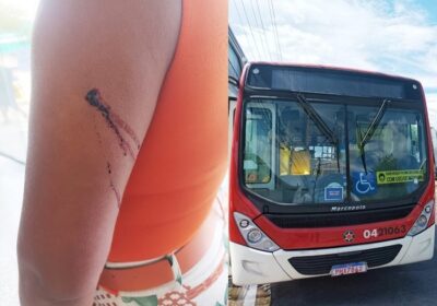 Criminoso esfaqueia passageira de ônibus que se recusou a entregar celular em Manaus