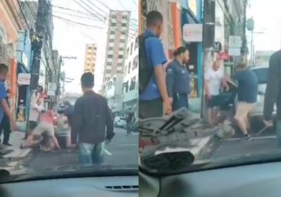 VÍDEO: Ladrão de celulares é espancado por população no Centro de Manaus