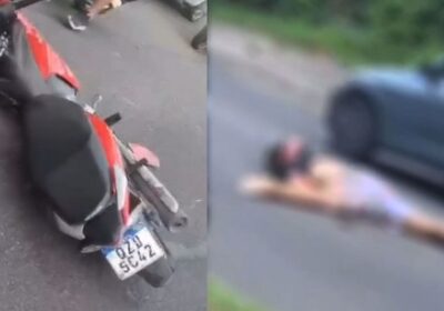 VÍDEO: motociclista morre em acidente com carro na Avenida Rodrigo Otávio em Manaus