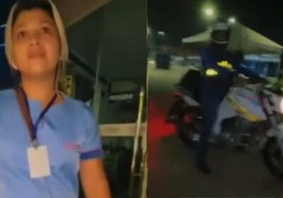 VÍDEO: Mulher flagra marido com amante em posto de gasolina