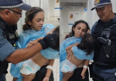 PM salva bebê de um ano que estava engasgado em Manaus