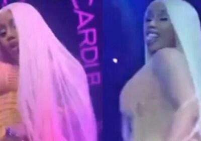 VÍDEO: Cardi B rebola sem calcinha e absorvente interno fica à mostra