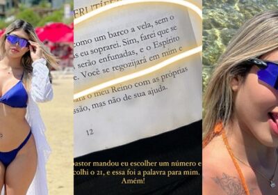 Depois de ser indiciada por 11 crimes, blogueira Aynara posta texto religioso e dá indireta: ‘Torcem contra’