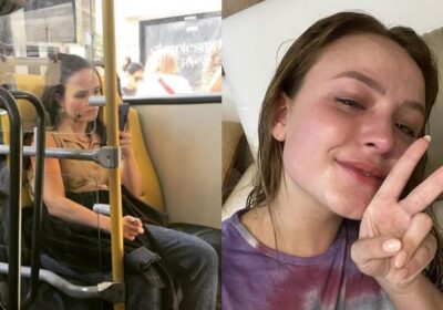 Larissa Manoela brinca com polêmica e posta foto dentro de ônibus: ‘A vida’