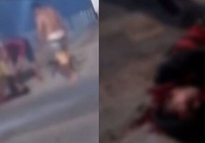 VÍDEO: Suposto assaltante é preso após ser espancado com ‘pauladas’ por moradores em Manaus