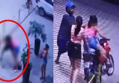 VÍDEO: Câmera flagra mulher sendo esfaqueada, socada e chutada em Manaus