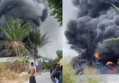 VÍDEOS: incêndio de grandes proporções atinge vegetação em Manaus