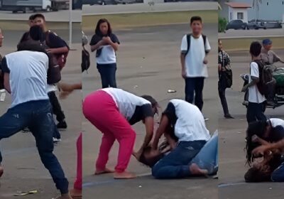 VÍDEO: Alunas apaixonadas decidem quem vai ficar com o boy na base da porrada, no AM