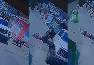 VÍDEO: Motoqueiro tem rosto dilacerado por caminhão no interior do AM