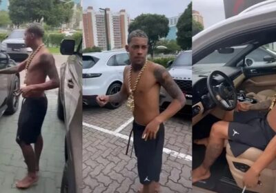 VÍDEO: MC Poze compra carro de R$ 1 milhão descalço e sem camisa