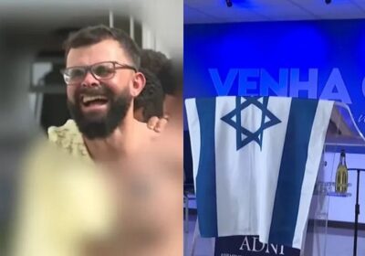 Homem é preso após invadir igreja durante culto, pegar bandeira de Israel e ameaçar pastor e fiéis