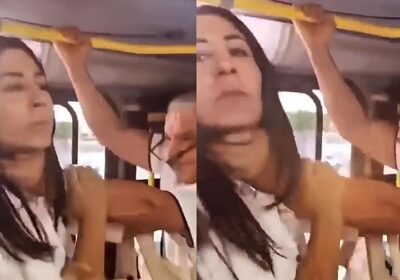 VÍDEO: Idoso agride passageira que se recusou a dar lugar preferencial no ônibus