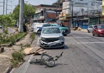 Idoso morre após ser atropelado por carro em Manaus; veja vídeo