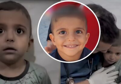 VÍDEO: Menino que tremeu de medo após bombardeios é filmado brincando