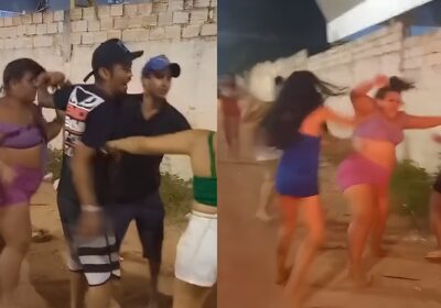 VÍDEO: ‘Jojo Toddynho’ do Petrópolis é amassada na porrada por cinco mulheres