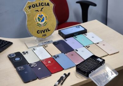 Homem é preso com celulares avaliados em mais de R$ 90 mil em Manaus