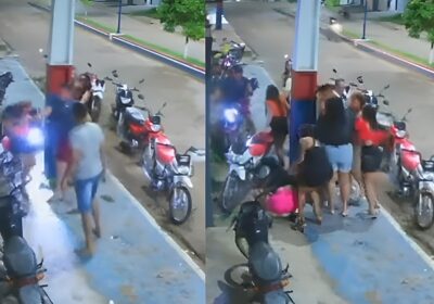 VÍDEO: PM agride mulher a socos após confusão em bar no município de Eirunepé