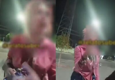 VÍDEO: Travesti dá calote na hora de pagar corrida em Manaus e ‘paga de doida’ na delegacia