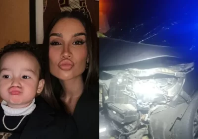 Bianca Andrade sofre acidente de carro com o filho